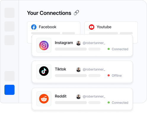 Connect your social accounts